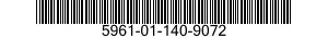 5961-01-140-9072 TRANSISTOR 5961011409072 011409072