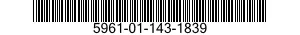 5961-01-143-1839 TRANSISTOR 5961011431839 011431839