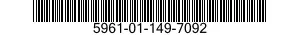5961-01-149-7092 SEMICONDUCTOR DEVICE ASSEMBLY 5961011497092 011497092