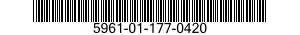 5961-01-177-0420 SEMICONDUCTOR DEVICE,DIODE 5961011770420 011770420