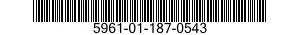 5961-01-187-0543 TRANSISTOR 5961011870543 011870543