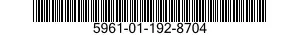 5961-01-192-8704 SEMICONDUCTOR DEVICE,DIODE 5961011928704 011928704