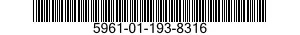 5961-01-193-8316 SEMICONDUCTOR DEVICE,DIODE 5961011938316 011938316