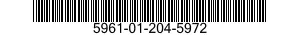 5961-01-204-5972 SEMICONDUCTOR DEVICE ASSEMBLY 5961012045972 012045972