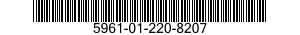 5961-01-220-8207 TRANSISTOR 5961012208207 012208207