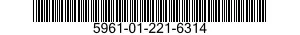 5961-01-221-6314 TRANSISTOR 5961012216314 012216314