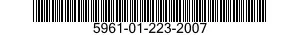 5961-01-223-2007 SEMICONDUCTOR DEVICE,DIODE 5961012232007 012232007