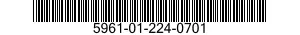 5961-01-224-0701 SEMICONDUCTOR DEVICE,DIODE 5961012240701 012240701