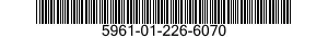 5961-01-226-6070 SEMICONDUCTOR DEVICE,DIODE 5961012266070 012266070