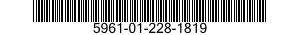 5961-01-228-1819 SEMICONDUCTOR DEVICE,DIODE 5961012281819 012281819