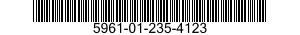 5961-01-235-4123 TRANSISTOR 5961012354123 012354123