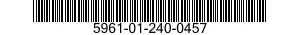 5961-01-240-0457 SEMICONDUCTOR DEVICE,DIODE 5961012400457 012400457
