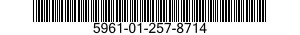 5961-01-257-8714 TRANSISTOR 5961012578714 012578714