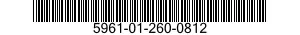 5961-01-260-0812 SEMICONDUCTOR DEVICE,DIODE 5961012600812 012600812