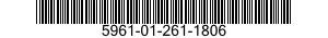 5961-01-261-1806 SEMICONDUCTOR DEVICE,DIODE 5961012611806 012611806