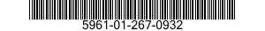 5961-01-267-0932 TRANSISTOR 5961012670932 012670932