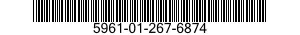5961-01-267-6874 TRANSISTOR 5961012676874 012676874