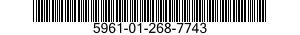 5961-01-268-7743 RECTIFIER,SEMICONDUCTOR DEVICE,UNITIZED 5961012687743 012687743