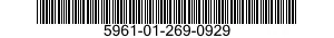 5961-01-269-0929 SEMICONDUCTOR DEVICE,DIODE 5961012690929 012690929