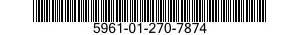 5961-01-270-7874 TRANSISTOR 5961012707874 012707874