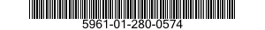 5961-01-280-0574 SEMICONDUCTOR DEVICE,DIODE 5961012800574 012800574