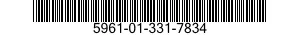 5961-01-331-7834 SEMICONDUCTOR DEVICE,DIODE 5961013317834 013317834