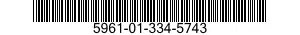 5961-01-334-5743 TRANSISTOR 5961013345743 013345743