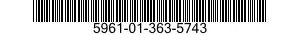 5961-01-363-5743 SEMICONDUCTOR DEVICE,DIODE 5961013635743 013635743