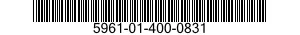 5961-01-400-0831 SEMICONDUCTOR DEVICE,DIODE 5961014000831 014000831