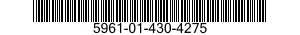 5961-01-430-4275 RECTIFIER,SEMICONDUCTOR DEVICE,UNITIZED 5961014304275 014304275