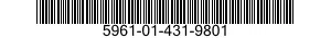 5961-01-431-9801 SEMICONDUCTOR DEVICE,DIODE 5961014319801 014319801