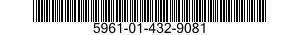 5961-01-432-9081 SEMICONDUCTOR DEVICE,DIODE 5961014329081 014329081