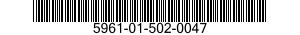 5961-01-502-0047 SEMICONDUCTOR DEVICE,DIODE 5961015020047 015020047