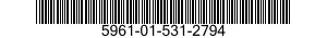 5961-01-531-2794 TRANSISTOR 5961015312794 015312794