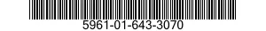 5961-01-643-3070 SEMICONDUCTOR DEVICE,DIODE 5961016433070 016433070