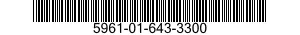 5961-01-643-3300 SEMICONDUCTOR DEVICE,DIODE 5961016433300 016433300