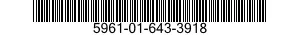 5961-01-643-3918 SEMICONDUCTOR DEVICE,DIODE 5961016433918 016433918