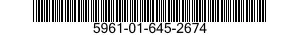 5961-01-645-2674 SEMICONDUCTOR DEVICE,DIODE 5961016452674 016452674