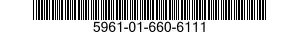 5961-01-660-6111 SEMICONDUCTOR DEVICES,UNITIZED 5961016606111 016606111