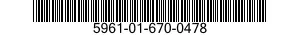 5961-01-670-0478 RECTIFIER,SEMICONDUCTOR DEVICE 5961016700478 016700478