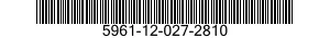 5961-12-027-2810 TRANSISTOR 5961120272810 120272810