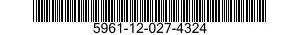 5961-12-027-4324 SEMICONDUCTOR DEVICE,DIODE 5961120274324 120274324