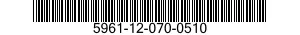 5961-12-070-0510 TRANSISTOR 5961120700510 120700510