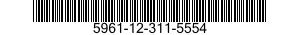 5961-12-311-5554 TRANSISTOR 5961123115554 123115554