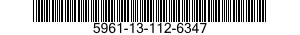 5961-13-112-6347 TRANSISTOR: 5961131126347 131126347