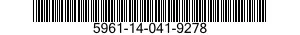 5961-14-041-9278 TRANSISTOR 5961140419278 140419278