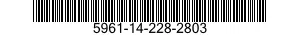 5961-14-228-2803 TRANSISTOR 5961142282803 142282803