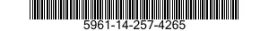 5961-14-257-4265 SEMICONDUCTOR DEVICE,DIODE 5961142574265 142574265