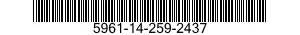 5961-14-259-2437 TRANSISTOR 5961142592437 142592437