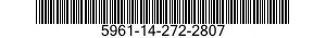 5961-14-272-2807 SEMICONDUCTOR DEVICE,DIODE 5961142722807 142722807